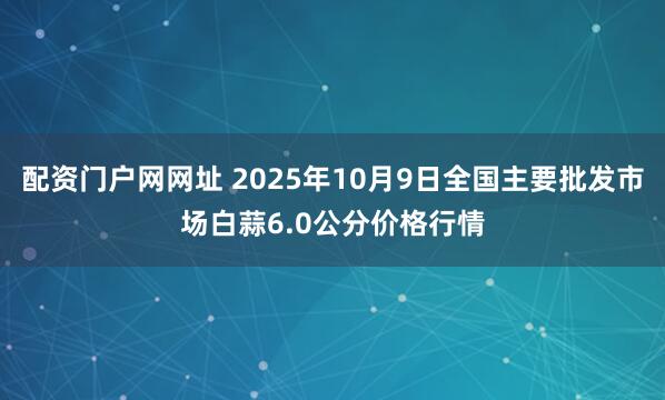 配资门户网网址 2025年10月9日全国主要批发市场白蒜6.0公分价格行情